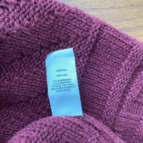 Aritzia 100% Lambswool Oversized Cable Zipper Cardigan - Picture 4 of 6